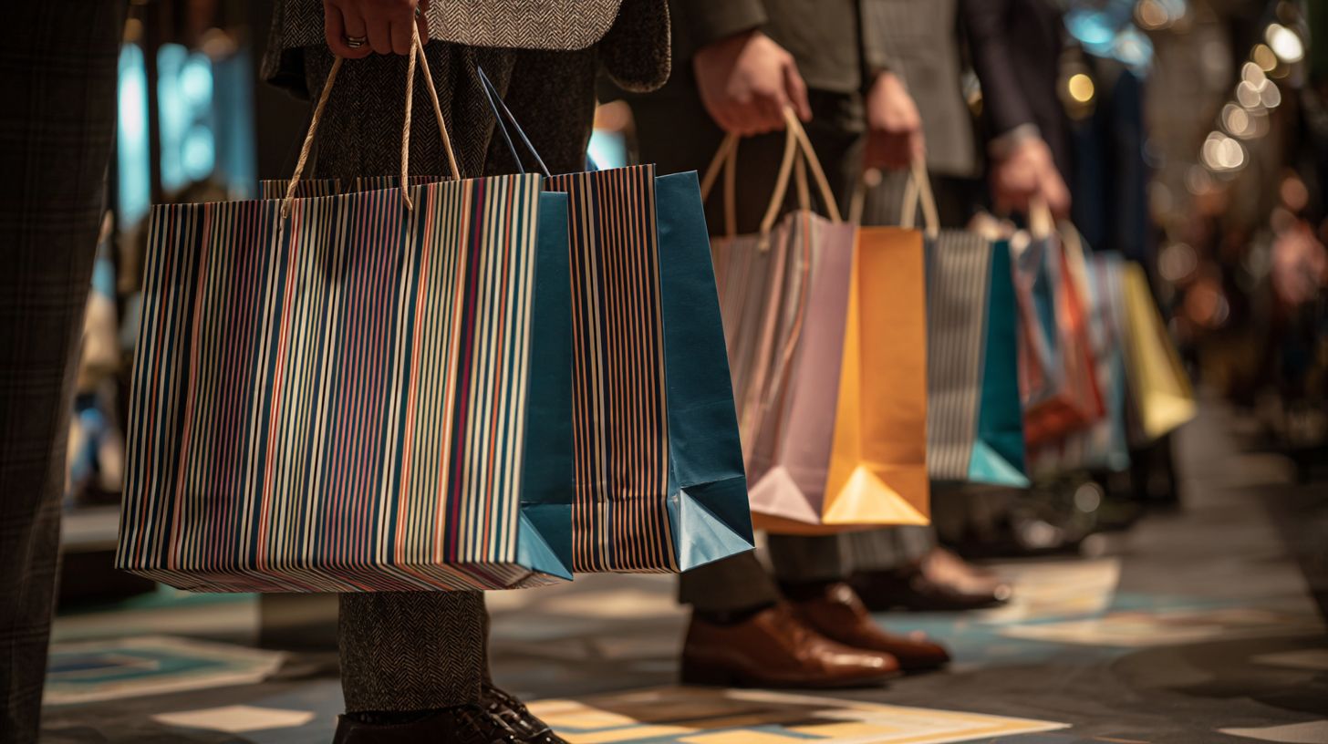 Shadow Stripes Bags for Retail