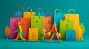 Paper bag for boutiques