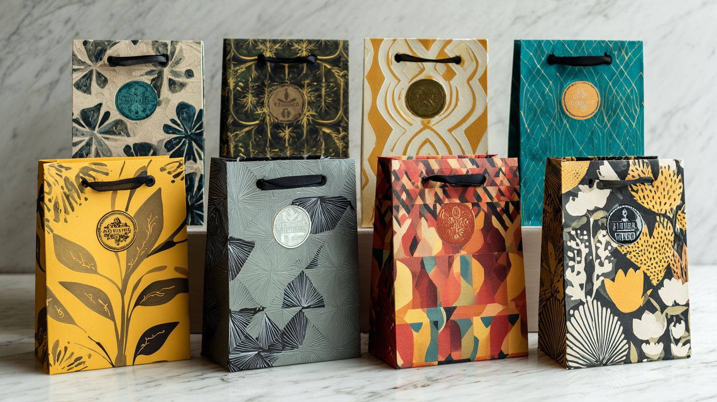 Custom Paper Die Cut Handle Bags Bulk