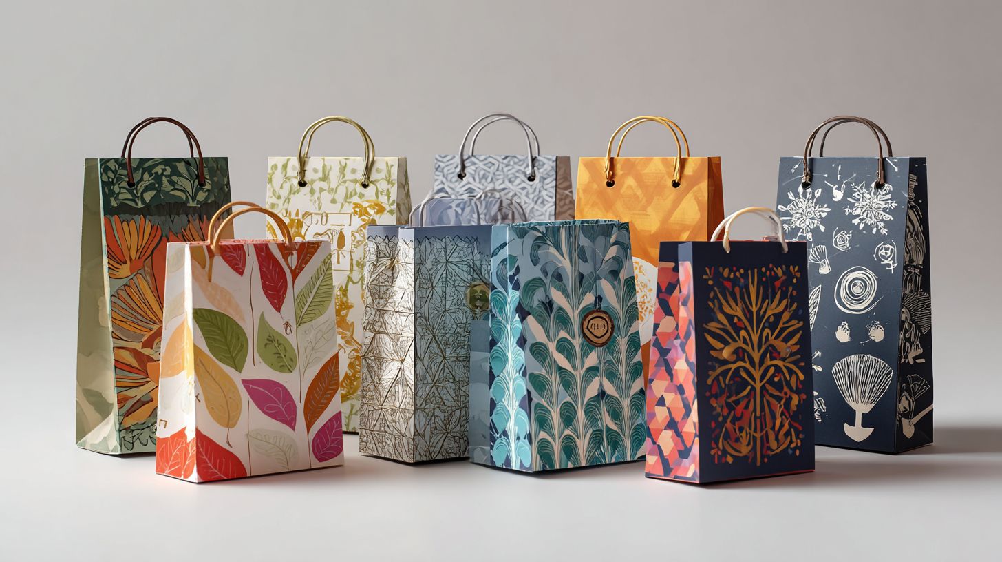Custom Paper Die Cut Handle Bags