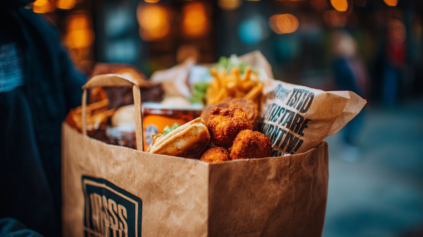 Custom Restaurant Bags Wholesale