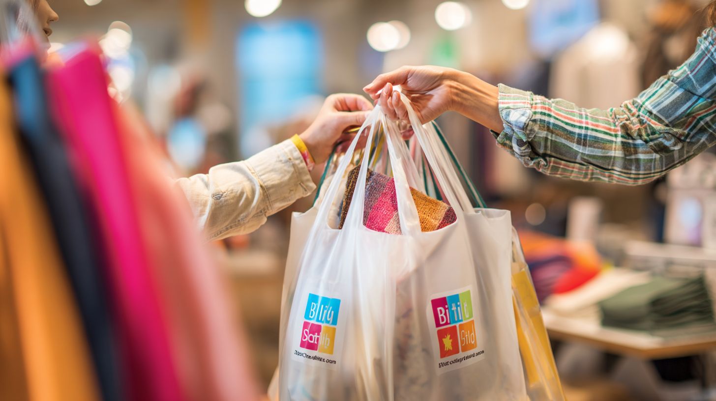 Custom Plastic Bags for Retail Store