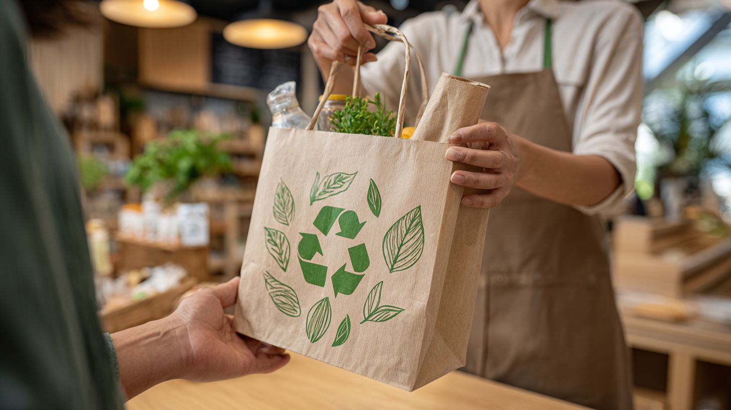 What are custom paper bags and why are they considered a sustainable solution for retail packaging?