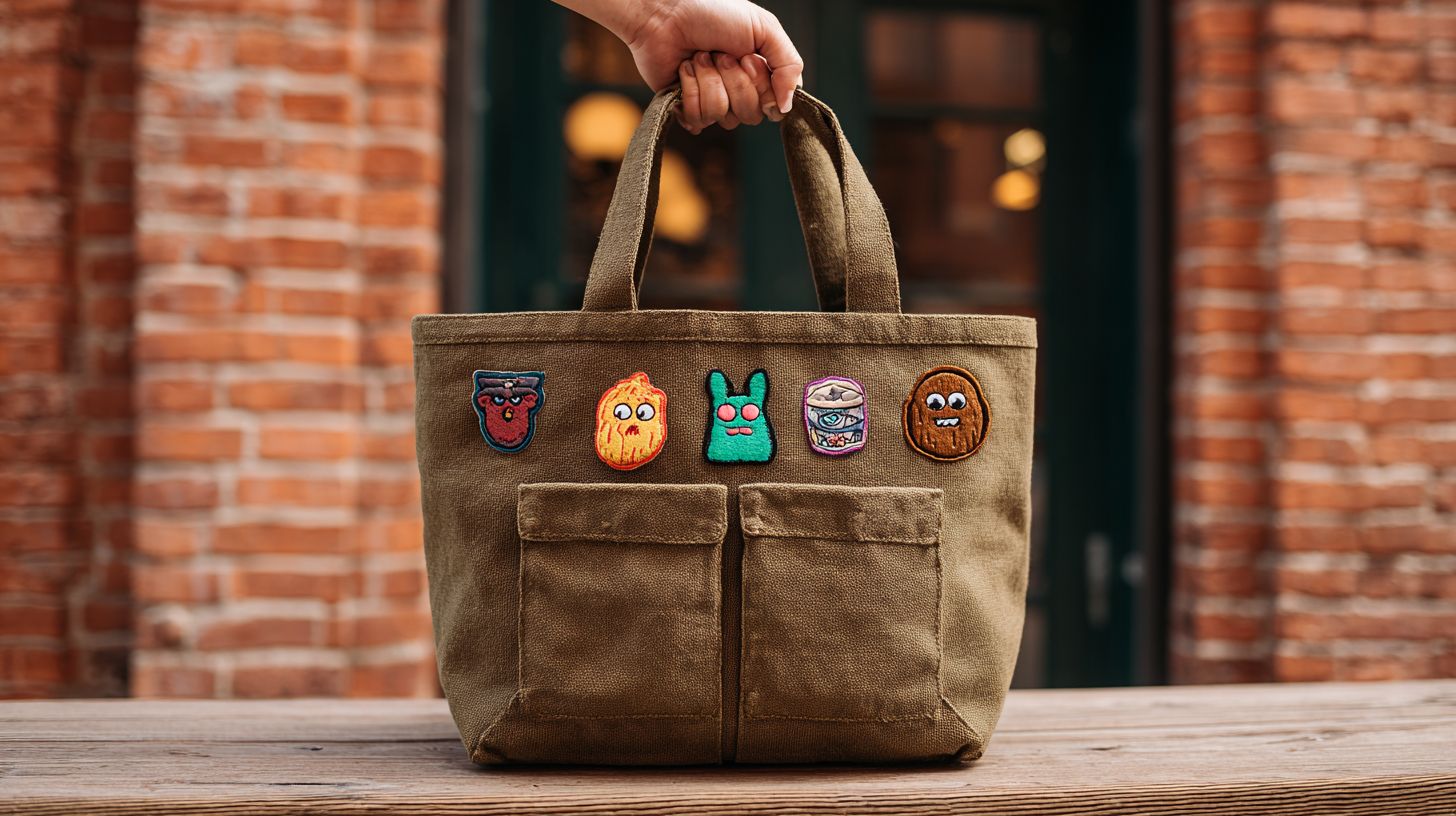 Custom printed Patch Handle Bags