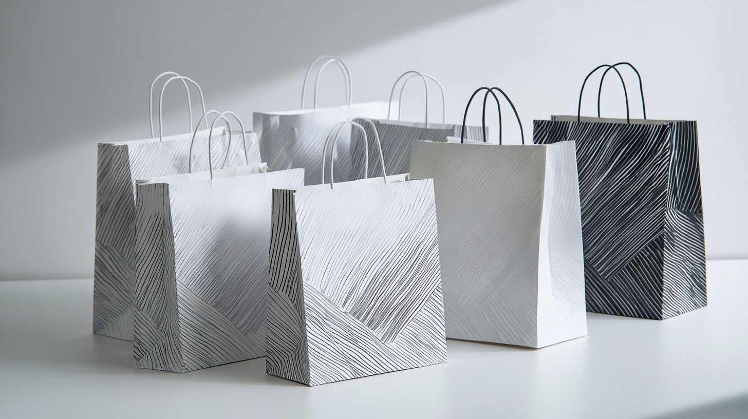 Custom Shadow Stripes Bags for packaging