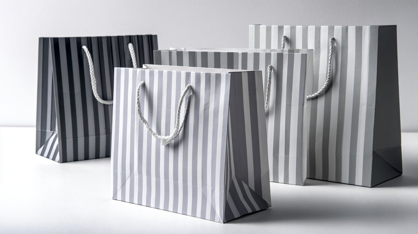 Custom Shadow Stripes Bags bulk