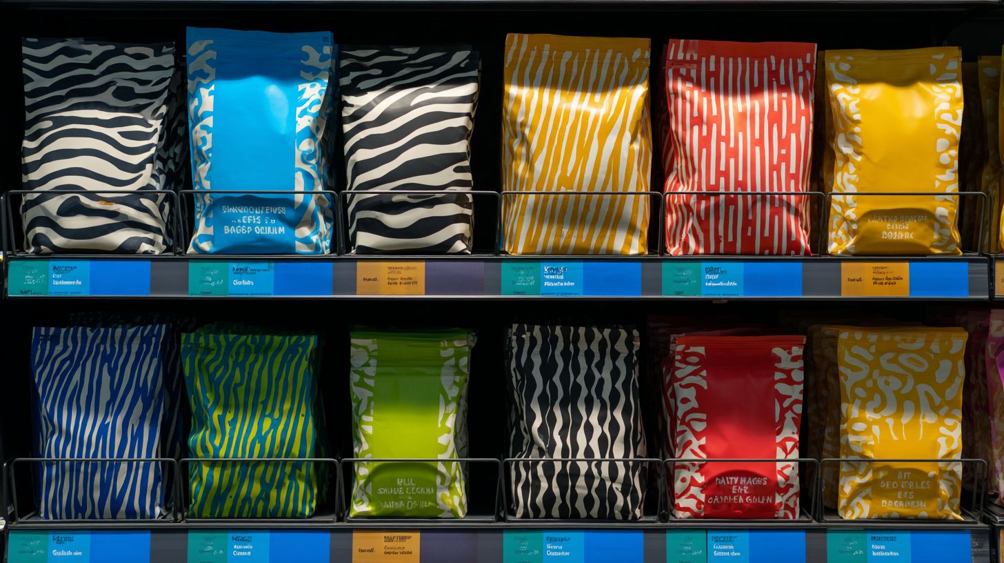 Printed Shadow Stripes Bags