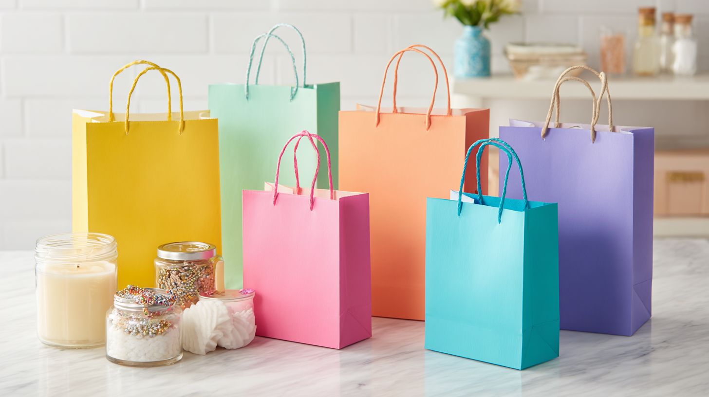 Paper Die Cut Handle Bags For Gift Packaging