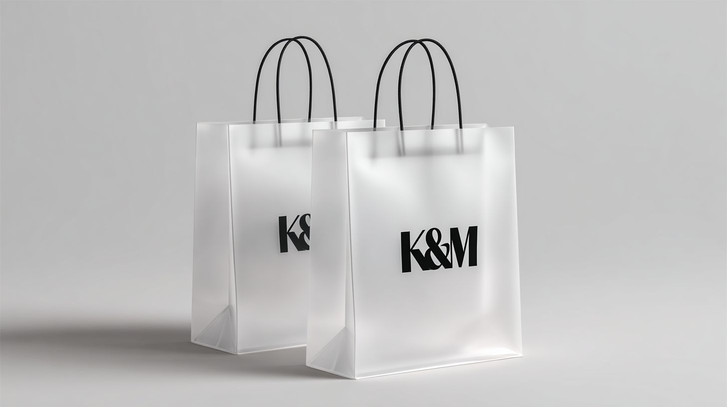 Custom Frosted Bags with logo