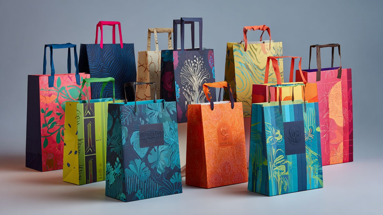 Custom Paper Die Cut Handle Bags
