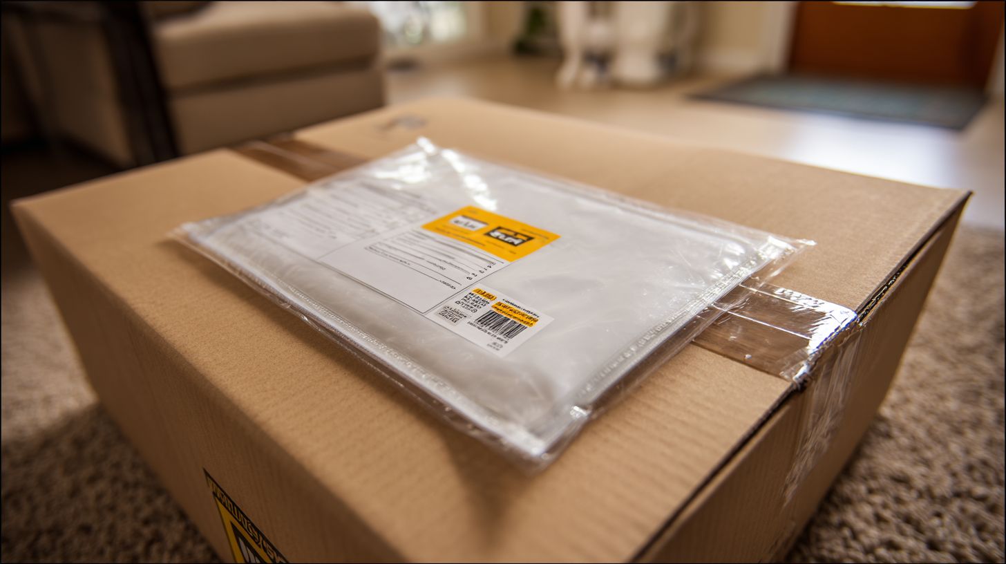 custom packing list envelopes