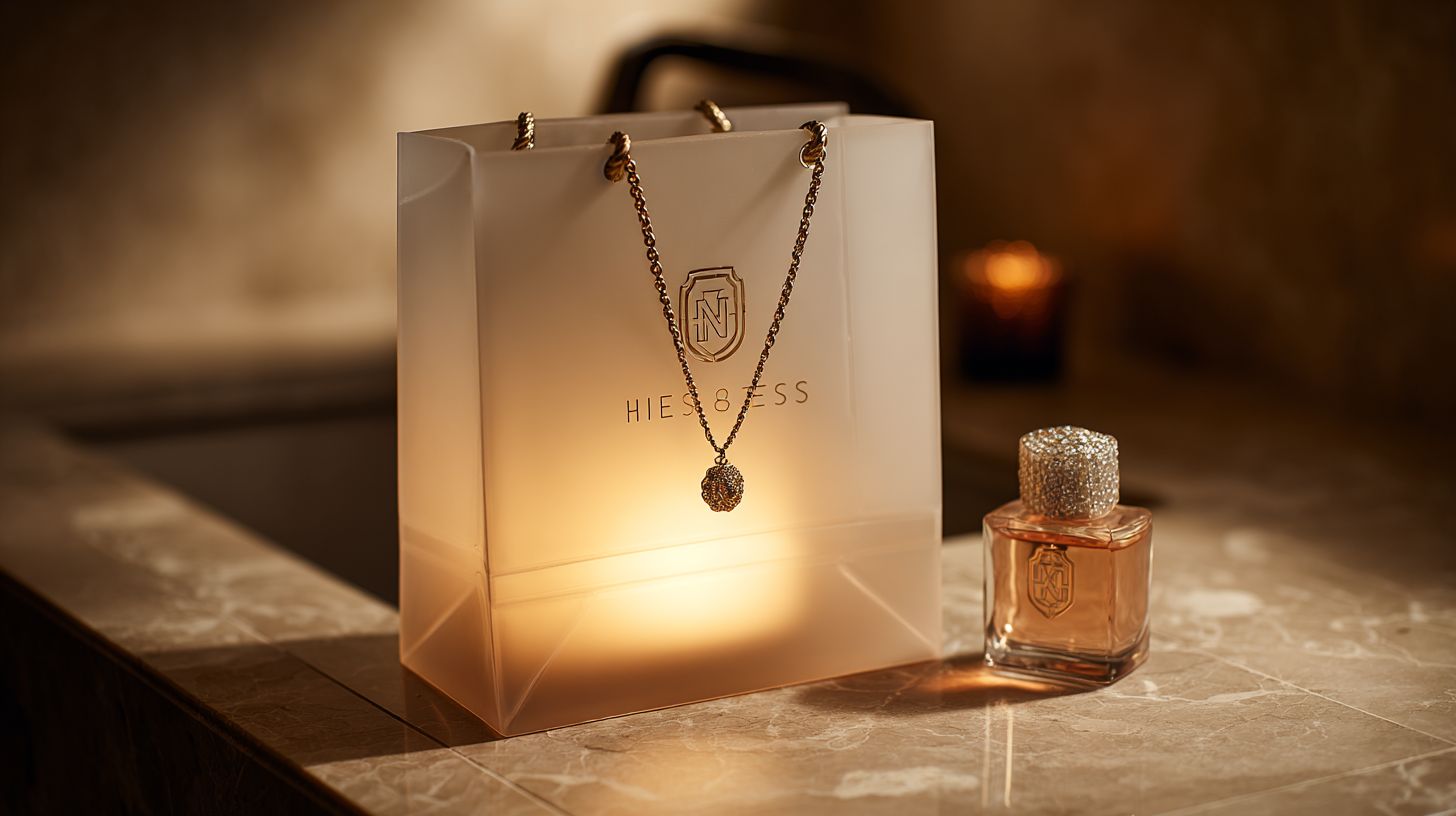 Custom Frosted Bags with logo