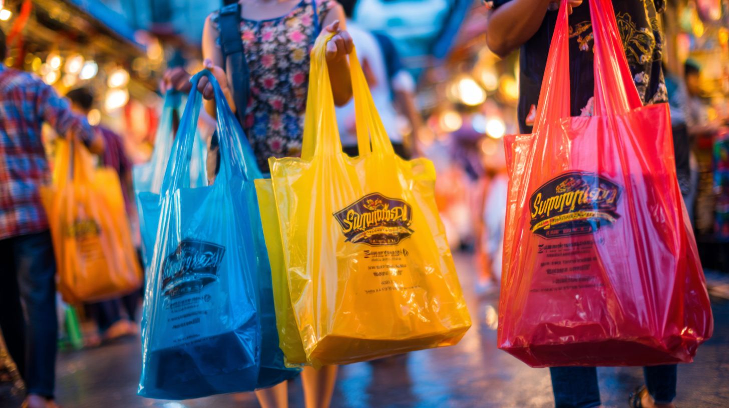 Custom Printed Plastic Bags with logo