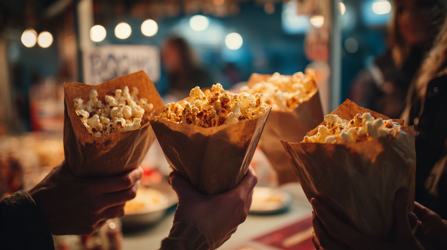 Custom Popcorn Bags with logo
