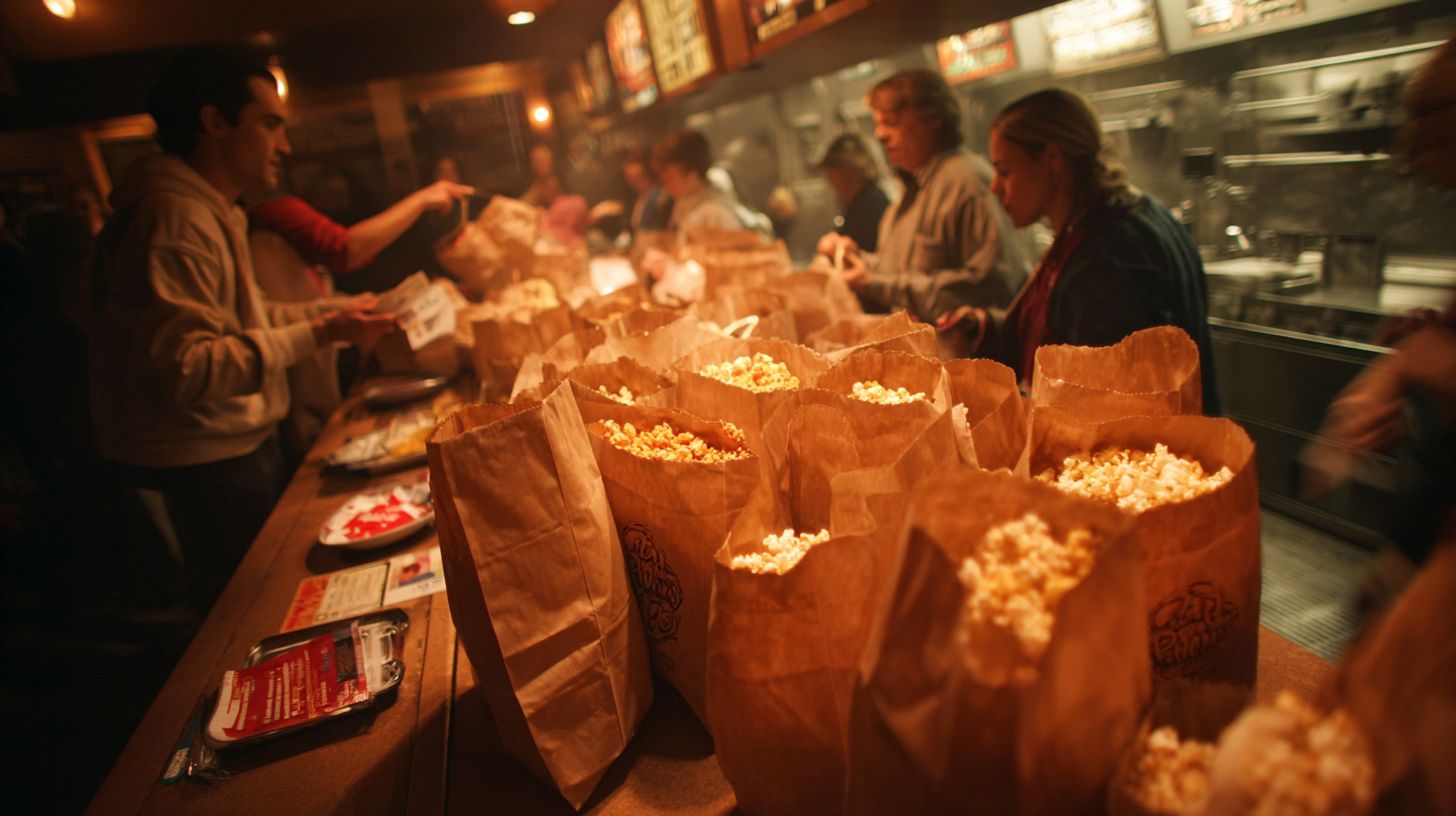 Popcorn Bags with logo