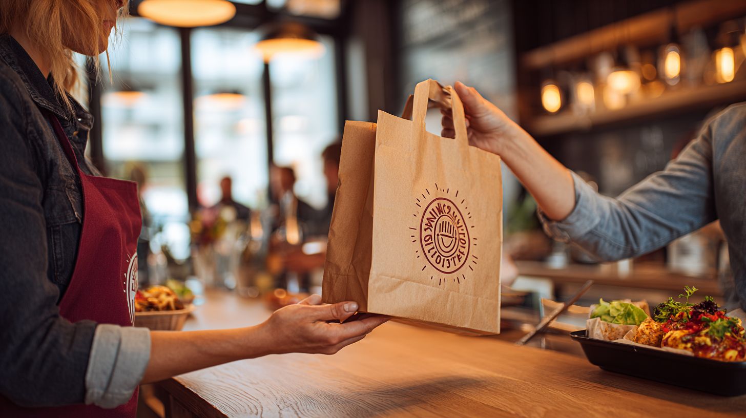 Restaurant Bags with logo