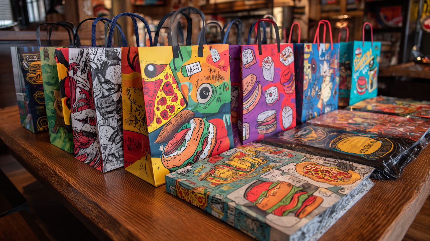 custom printed restaurant bags