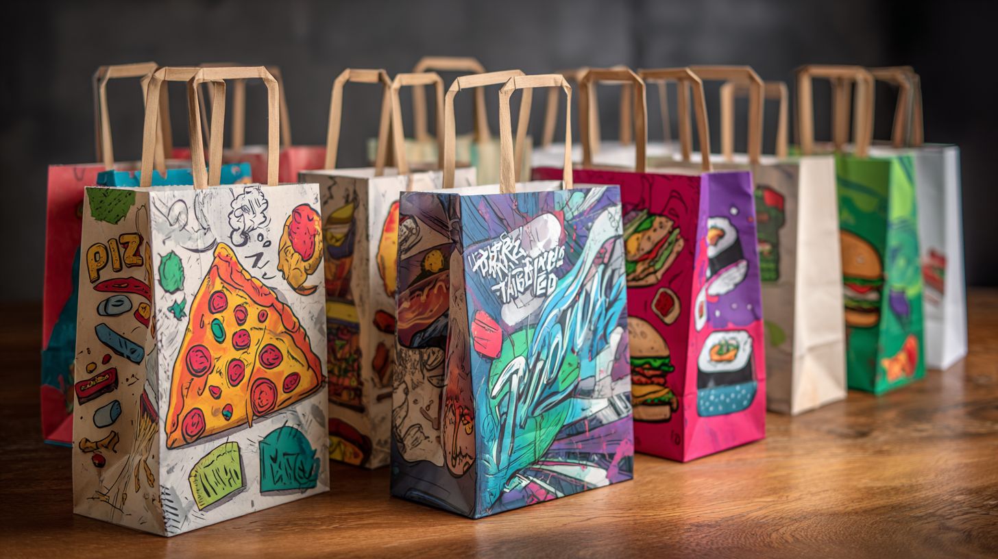 custom restaurant bags with logo