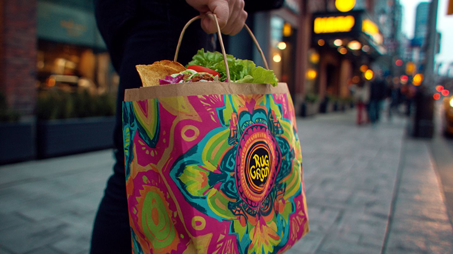 Custom Restaurant Bags with logo