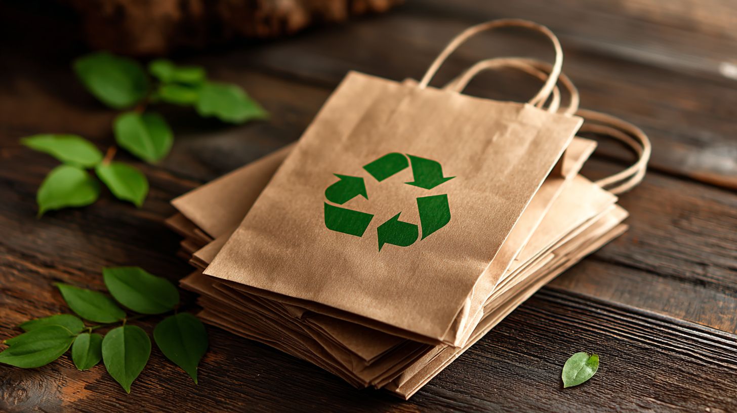 Paper Die Cut Handle Bags with logo